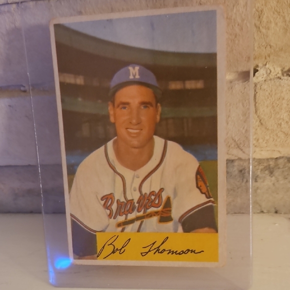 Bowman 1954 Bobby Thompson Baseball Card - Picture 3 of 11